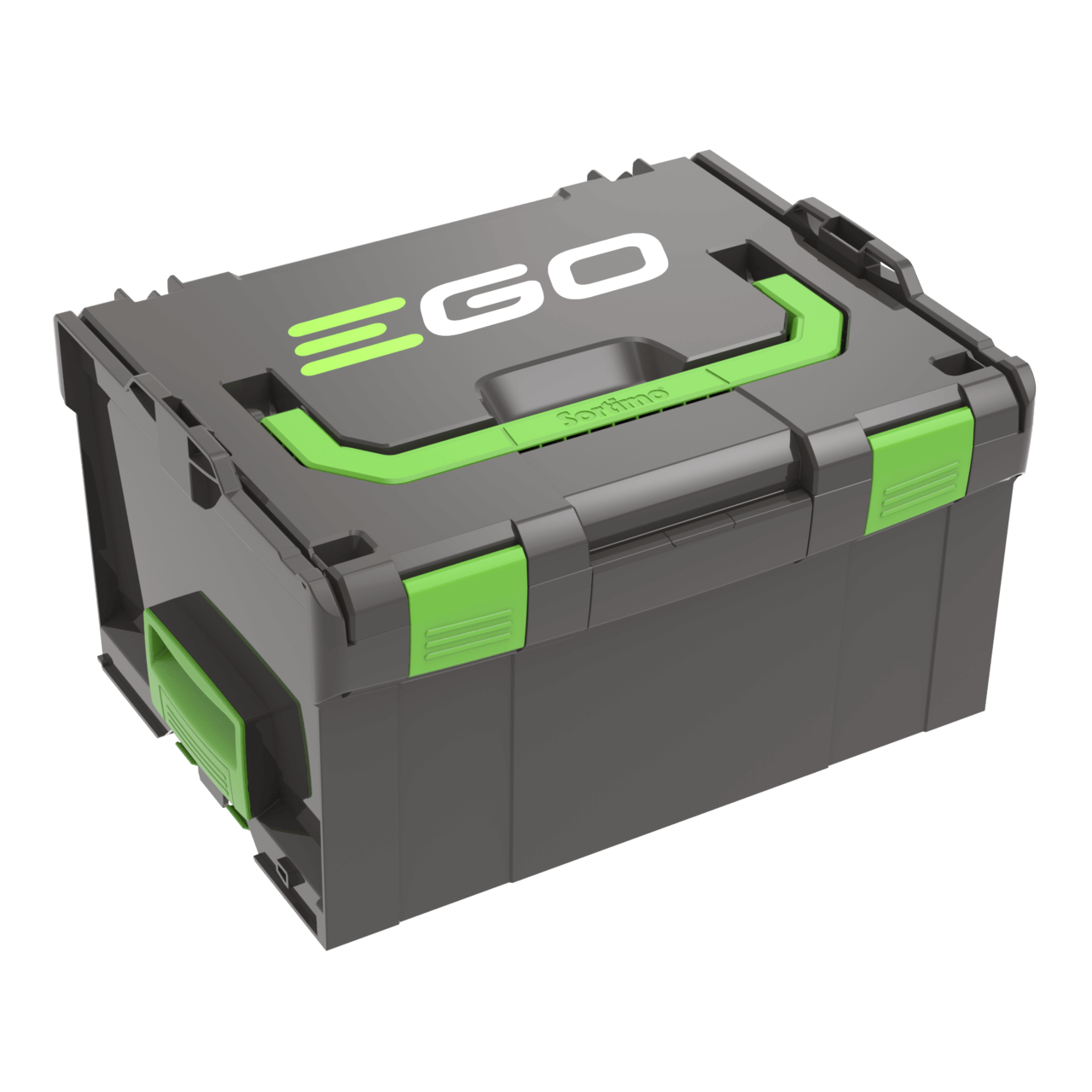 Prevozna škatla, v kateri lahko prevažate 5 prenosnih baterij vseh velikosti EGO. Lahko se poveže z napravo BBOX3000